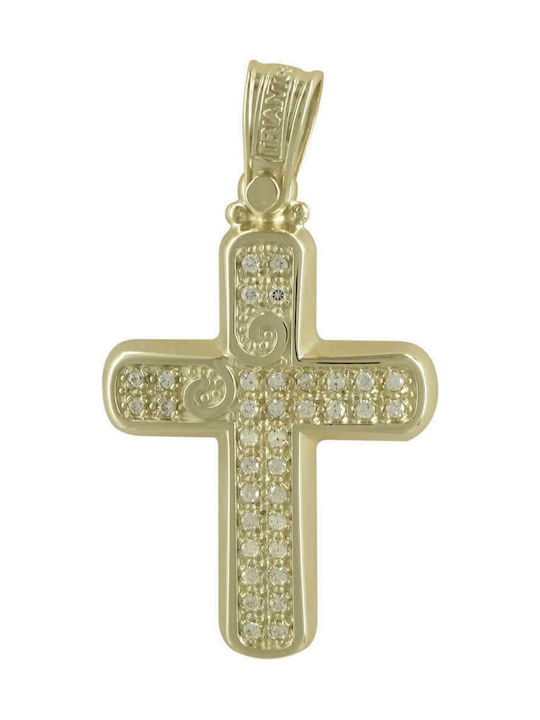 Triantos Women's Gold Cross 14K