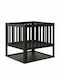 vidaXL Firepit Black 40x40x40cm