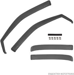 Farad Set of Windbreakers Front and Rear Car for Volkswagen Tiguan 4pcs