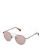 Converse Unisex Sunglasses with Gray Metal Frame and Brown Lens