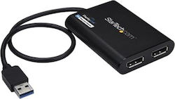 StarTech USB32DP24K60 USB-A Männlich auf DisplayPort 2x Weiblich