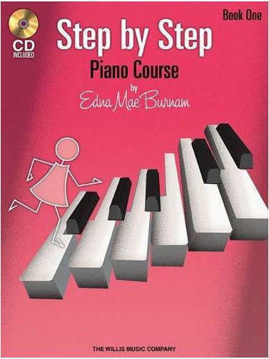 Music Sales Edna Mae Burnaum - Step by Step Μέθοδος Εκμάθησης για Πιάνο Book 1 + CD