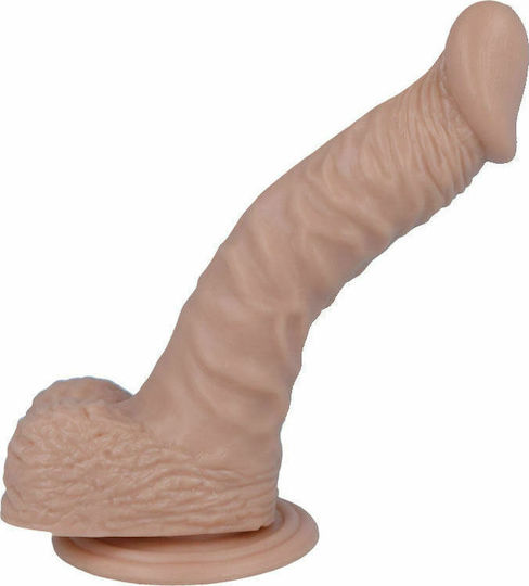 Intense Mr Intense Realistic Cock 18 Glass Dildo with Balls and Suction Cup Flesh 19.8cm