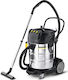 Karcher NT 70/3 Me Tc Σκούπα Υγρών / Στερεών 3600W με Ανοξείδωτο Κάδο 70lt