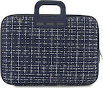 Bombata Tweed Tasche Schulter / Handheld für Laptop 15.6" in Blau Farbe