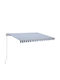 vidaXL Terrace Wall Tent with LED Light Blue / White 3x2.5cm