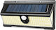 Επιτοίχιο Ηλιακό Φωτιστικό 2000lm Ψυχρό Λευκό 6500K με Αισθητήρα Κίνησης