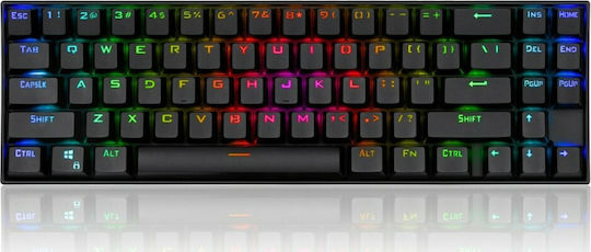 Redragon Deimos K599 Ασύρματο Gaming Μηχανικό Πληκτρολόγιο Tenkeyless με Custom Red διακόπτες και RGB φωτισμό (Αγγλικό US)