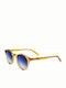 Polar Gold 111 Unisex Sonnenbrille mit Braun Kunststoff Gestell und Blau Verlaufsfarbe Polarisiert Linse