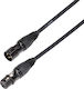 Soundsation Cable XLR male - XLR female Μαύρο 0.50m (WM-PCBXX05)