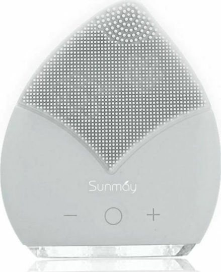 Sunmay Leaf Cleansing Silicone Facial Cleansing Brush Γκρι