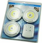 LED Light Spot for Cabinets with Battery Powered and Remote Control