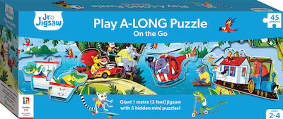 Kids Puzzle Οχήματα σε Κίνηση for 2++ Years 45pcs Hinkler