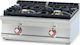 Lotus Flüssiggas-Kocher Doppel 17kW 80x70.5x28cm
