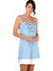 Rachel Summer Women's Nightdress Light Blue