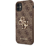 Guess 4G Metal Logo Synthetic Back Cover Brown (iPhone 11)