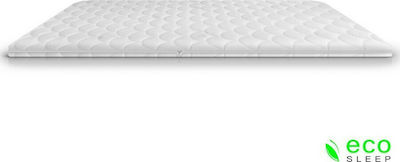 Eco Sleep Semi Double Memory Foam Mattress Topper Memory Χωρίς Καπιτονέ with Removable Cover 120x200x6cm