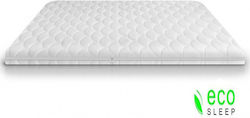 Eco Sleep Double Latex Mattress Topper Latex with Removable Cover & Elastic Straps 150x200x4cm