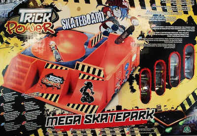 Giochi Preziosi Jucărie Miniatură Trick Power Mega Skatepark pentru 3+ Ani