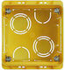 Legrand Flush Electrical Box Branching 2 Elements in Yellow Color
