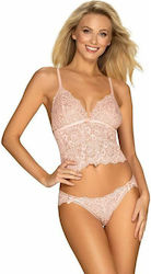 Obsessive Sexy Lingerie Set Pink 2 Pieces