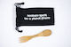 Boobam Cutlery for Camping Fork-Spoon made of Natural Bamboo with Fabric Case