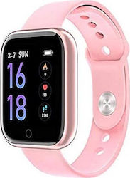 T80S Smartwatch με Παλμογράφο (Ροζ)