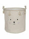Jabadabado Children's Storage Basket made of Fabric Fabric Storage Basket Bear Beige 40x40x40cm 1pcs