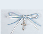 Mouchtaris Collection Christening Charm Pin Light Blue 50pcs