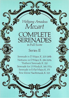 Dover Publications Mozart - Complete Serenades Nr.2 [Full Score] pentru Orchestra