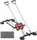 Galifas Abdominal Wheel Black with Mat & Resistance Bands Multifunctional 6-in-1