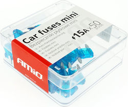 AMiO Ασφάλειες Mini 15A Κουτί 50τμχ /AM