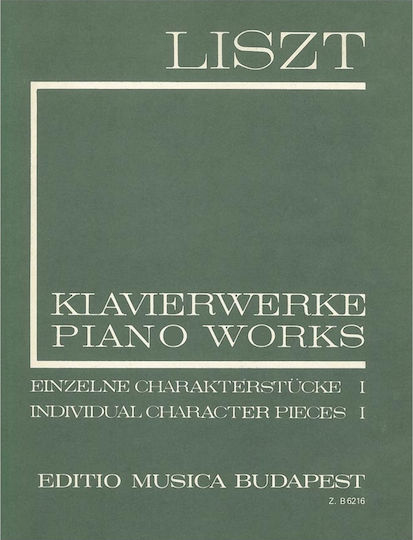 Editio Musica Budapest Liszt - Individual Character Pieces I