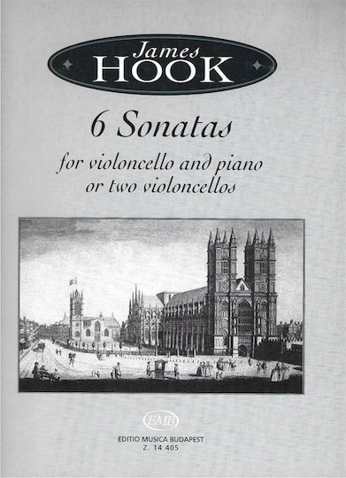 Editio Musica Budapest Editio Musica Budapest Hook - 6 Sonatas for Violoncello & Piano
