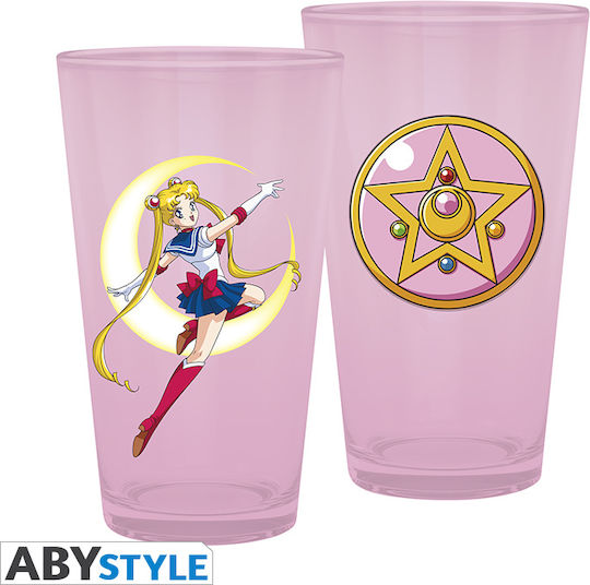 Abysse Sailor Moon Чаша Вода от Стъкло в Розов Цвят 500мл 1бр
