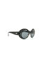 Snob Milano Audry Women's Sunglasses with Black Plastic Frame and Black Lens SN133C01