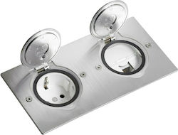 Legrand Mosaic Schalterdose in Silber Farbe 089702