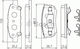 Bosch Brake Pad Set Back 2 Pieces for Citroen C-Crosser / C4 Aircross Mitsubishi Lancer / Outlander