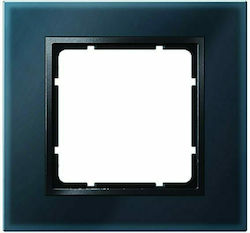 Hager Switch Frame 1 Position Vertical Installation in Black Color 10116616