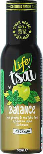 Life Ice Tea Matcha με Πράσινο Μήλο & Δυόσμος Χωρίς Ανθρακικό & Ζάχαρη σε Μπουκάλι 500ml