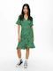 Only Summer Mini Dress Wrap Verdant Green