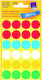 Avery Round Small Adhesive Multicolour Label 18mm 96pcs
