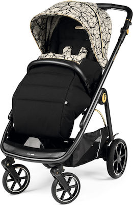 Peg Perego Veloce Reglabil Cărucior pentru Bebeluși Potrivit pentru Nou-născut Aur grafic 10.7kg 02828AB50RO01