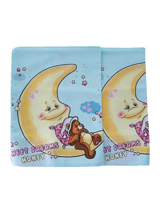 Beboulino Honey Moon Kids Cotton Pillowcase 35x45cm Μπλε 703187135451