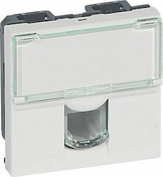 Legrand Mosaic Πρίζα Τηλεφώνου με Πλαίσιο Legrand Mosaic Πρίζα Τηλεφώνου με Πλαίσιο