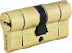 Hugo Locks Lock Cylinder Security GR 3.5S 70mm (35-35) with 5 Keys Gold