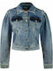 Guess Kurz Damen Jeansjacke Blau