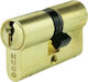Hugo Locks Κύλινδρος Κλειδαριάς Ασφαλείας GR2.5S 56mm (28-28) με 3 Κλειδιά Χρυσός