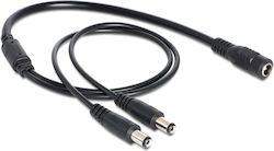 DeLock DC - DC Cable 0.5m Black (83286)