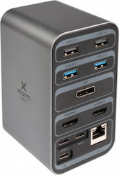 Xtorm MOB XWD001 USB-C / Dual USB-C Dockingstation mit HDMI/DisplayPort 4K Ethernet